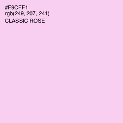 #F9CFF1 - Classic Rose Color Image